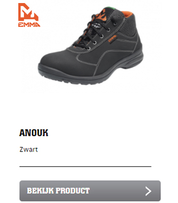 Dames veiligheidsschoen Emma S3 Anouk zwart | Hygienepartner.nl