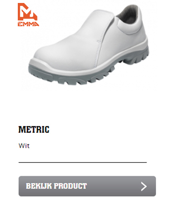 Veiligheidsschoen Food Emma Metric S2 wit ESD | Hygienepartner.nl