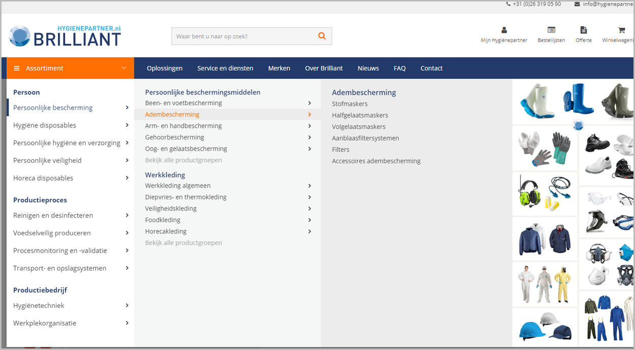 Assortiment: Uitgebreid en geherstructureerd | Hygienepartner.nl