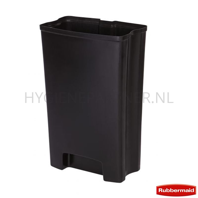 BA011155-90 Binnenbak Rubbermaid Slim Jim Front Step Step-On 50 liter zwart