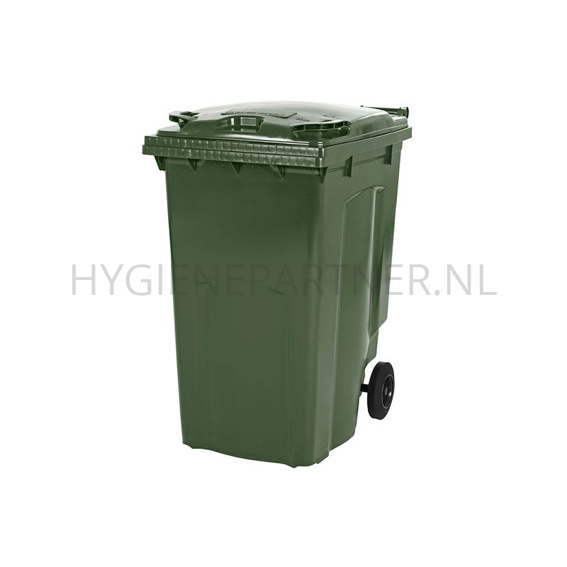 BA101018-20 Kunststof afvalcontainer 340 liter met twee wielen groen