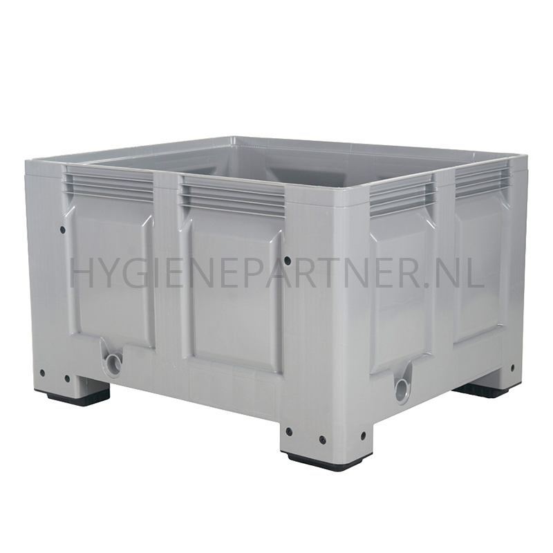 BA201008-95 Palletbox 4 poten 1200x1000x760 mm 670 liter grijs