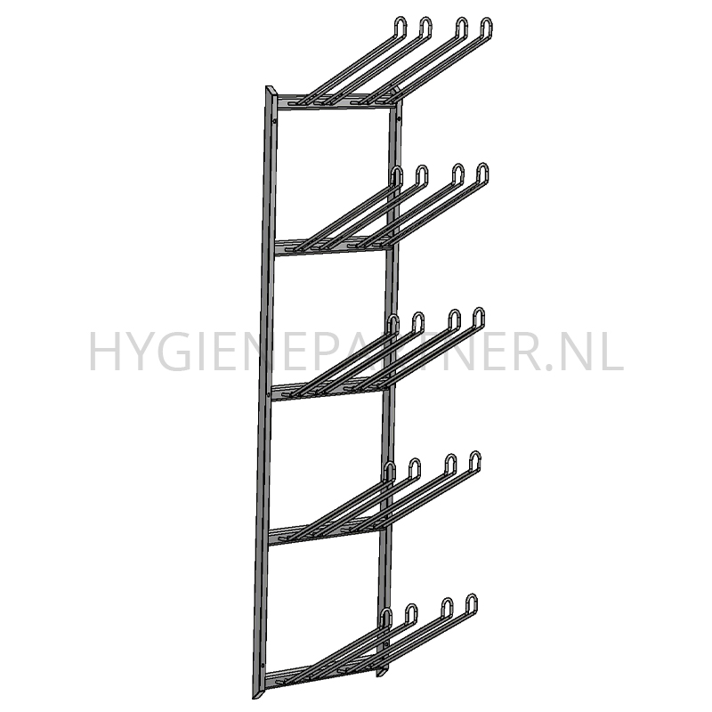 BI051189 Laarzenrek wandmontage RVS