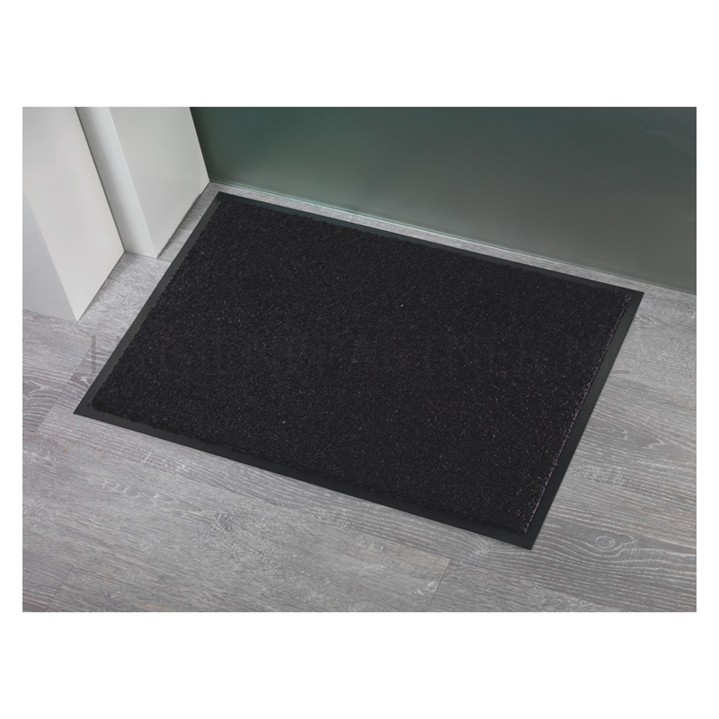 BI251036 Droogloopmat polyamide 90x150 cm zwart