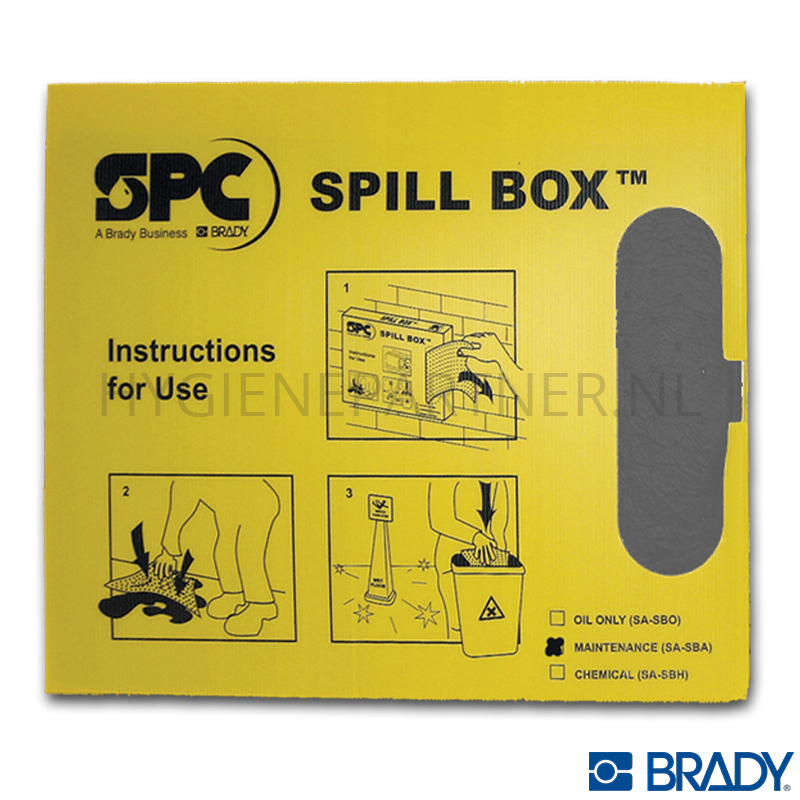 BI401032 Brady SA-SBA Spill Box dispenser SPC universeel