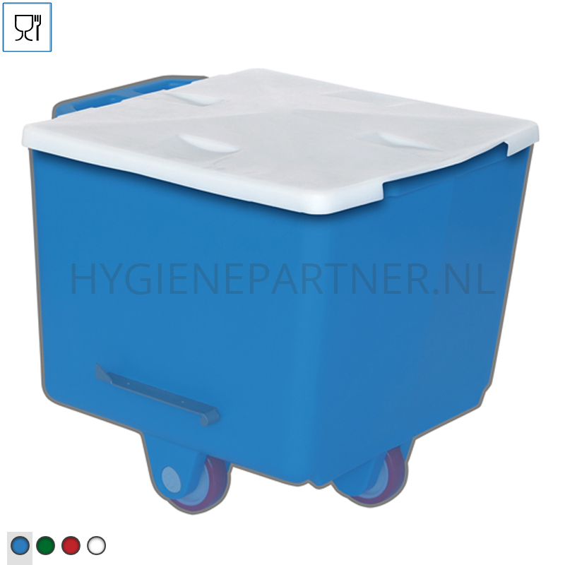 BI951034-50 deksel voor normwagen PE 200 liter wit
