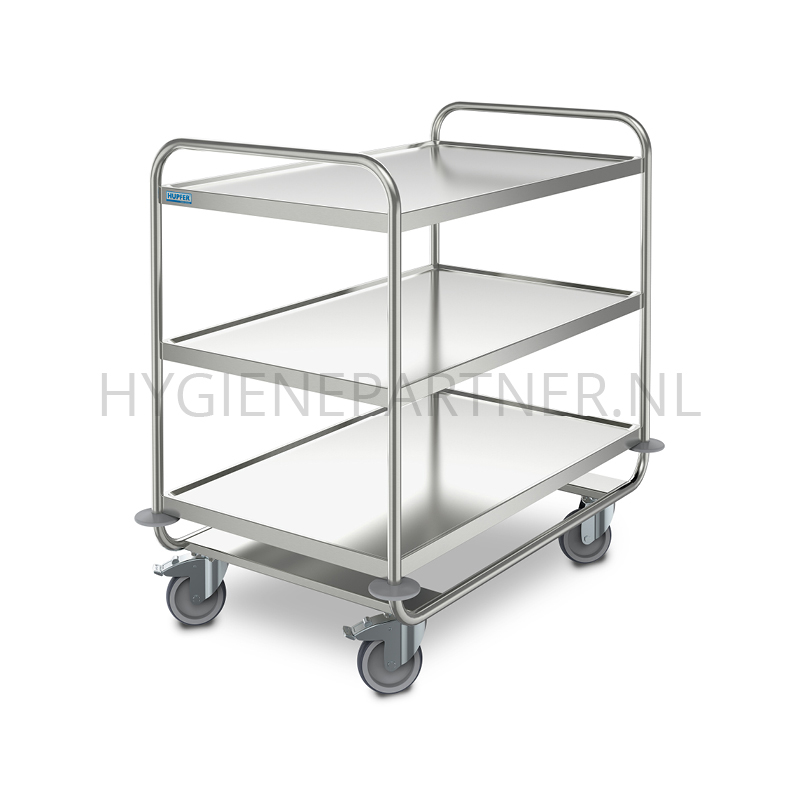 BI951042 Serveerwagen RVS 304 met 3 afzetbladen SSW 10x6/3 1000x600 mm