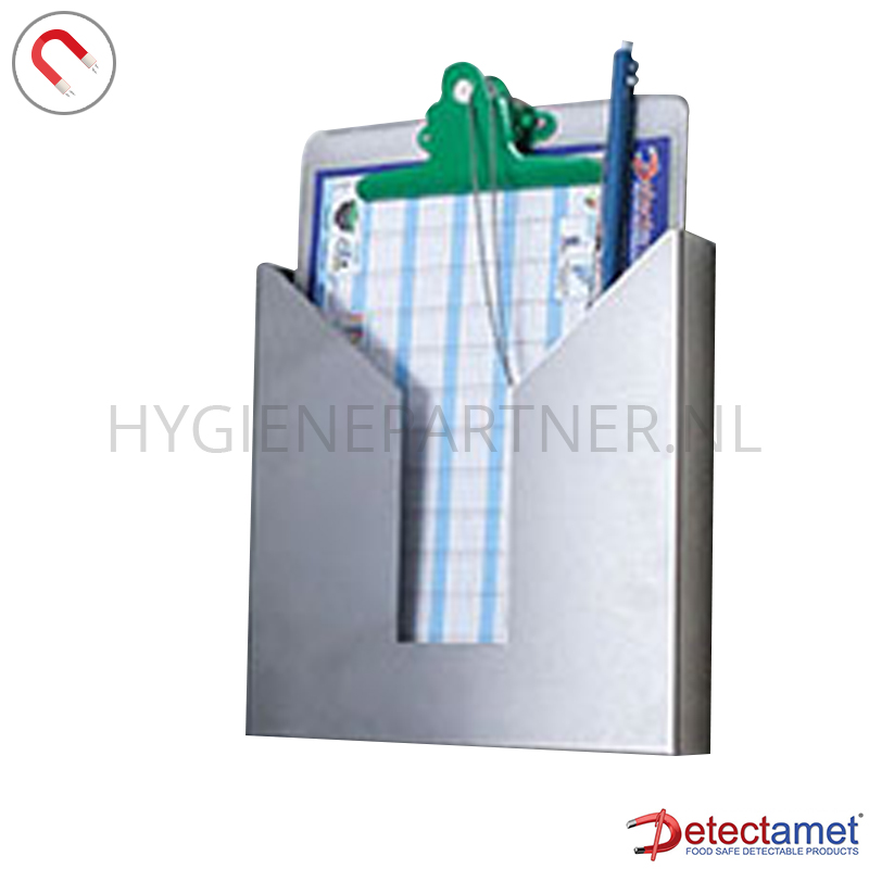DE101149 Klembordhouder RVS wandmontage A4