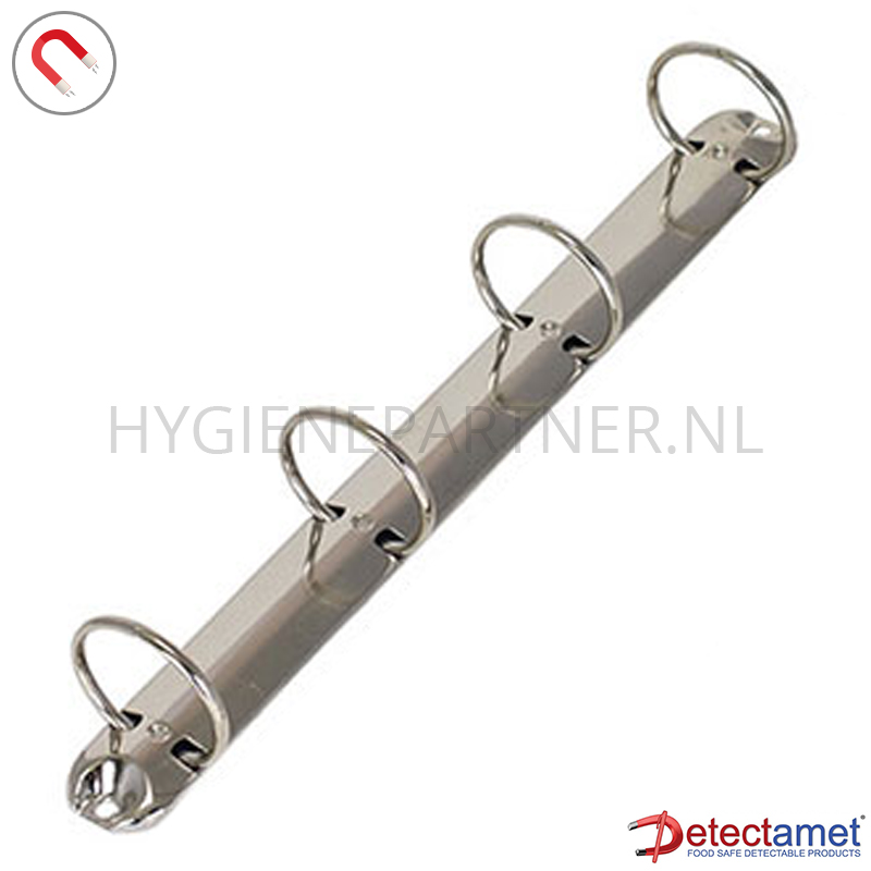 DE101171-30 Ringbandmechanisme verchroomd 4-rings magnetisch blauw