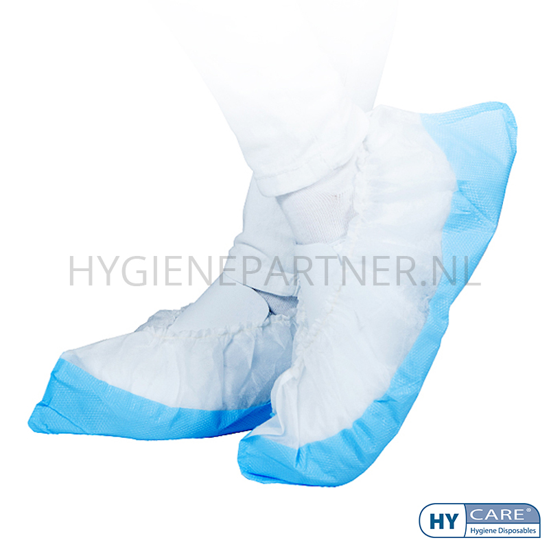 DI301003-30 Hycare disposable overschoen polypropyleen met geruwde CPE zool 41 x 16 cm