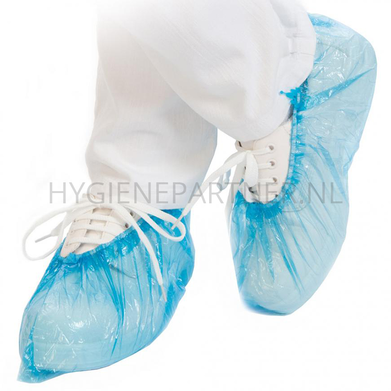 DI301025-30 Disposable overschoen voor dispenser PE 46 cm blauw