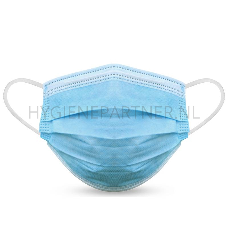 109329.030 Mondmasker type IIR blauw eenmalig gebruik 3-laags non-woven polypropyleen