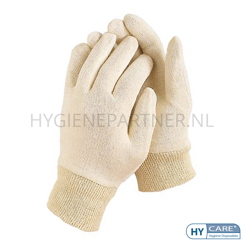 DI751009 Hycare disposable onderhandschoen interlock heavy katoen/tricot ecru 300 mm