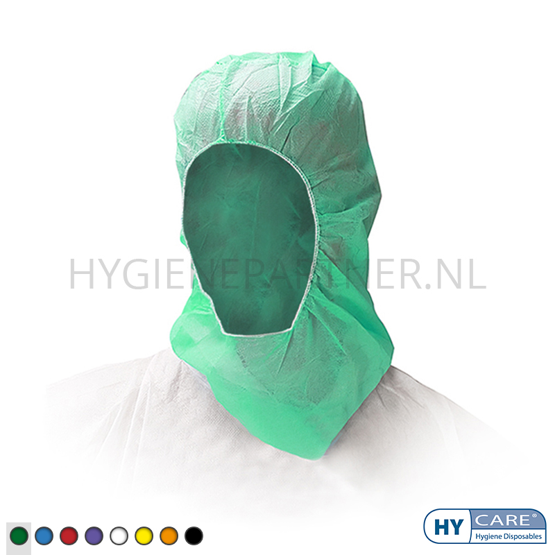 DI991006-20 Hycare disposable hoofdkap non-woven astrocap polypropyleen groen