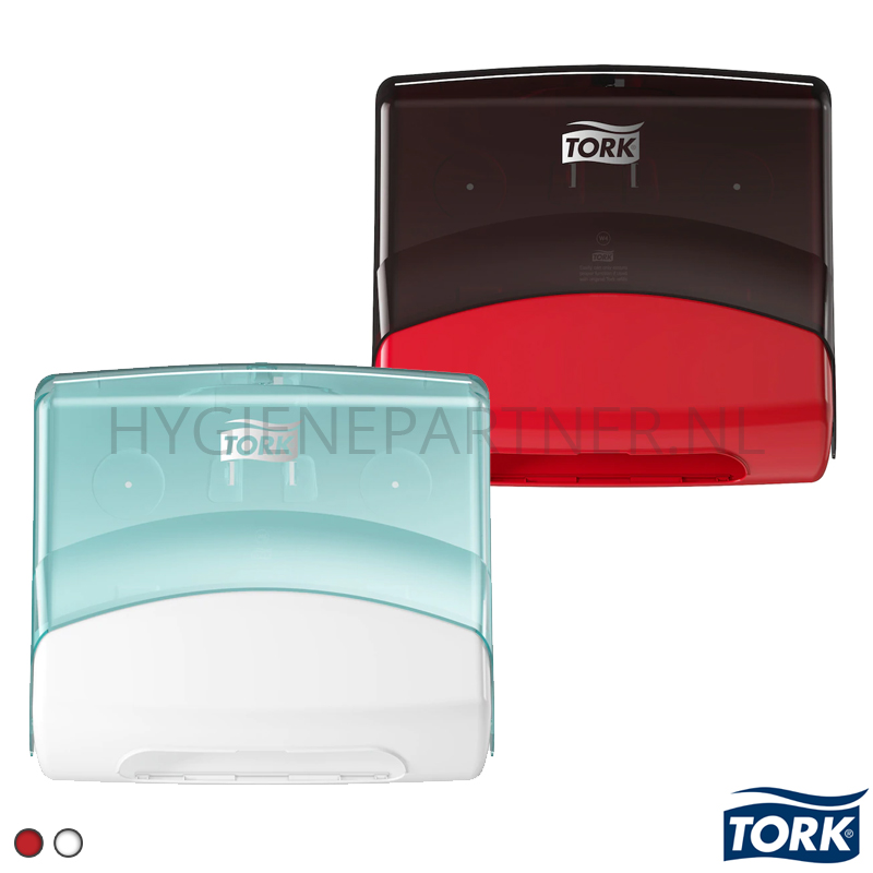 DP251004 Tork Performance gevouwen reinigingsdoek dispenser W4 turquoise/wit
