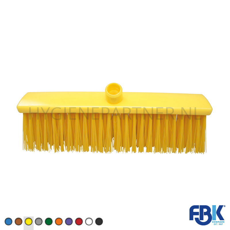 FB151021-60 Bezem hard FBK 25190-4 400x60 mm geel