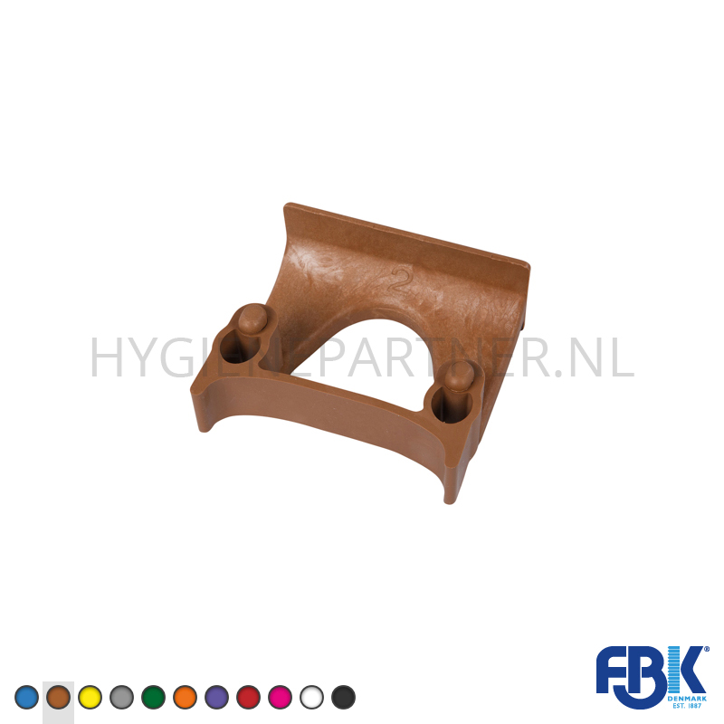 FB551001-64 Ophangklem voor ophangrail FBK 15151-12 ø28-38 mm bruin
