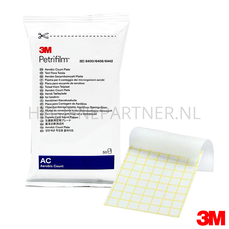 HC161028 3M 6400 Petrifilm Totaal Kiem telplaat 100 stuks