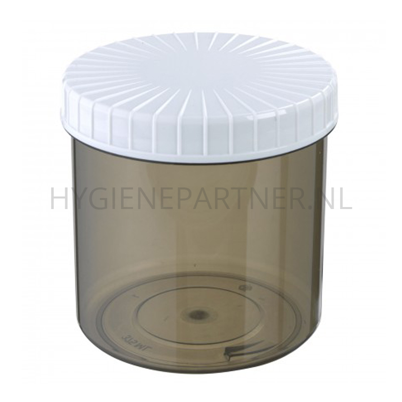 HC401298-50 Monsterpot PP met schroefdeksel Unipot 375 ml transparant bruin
