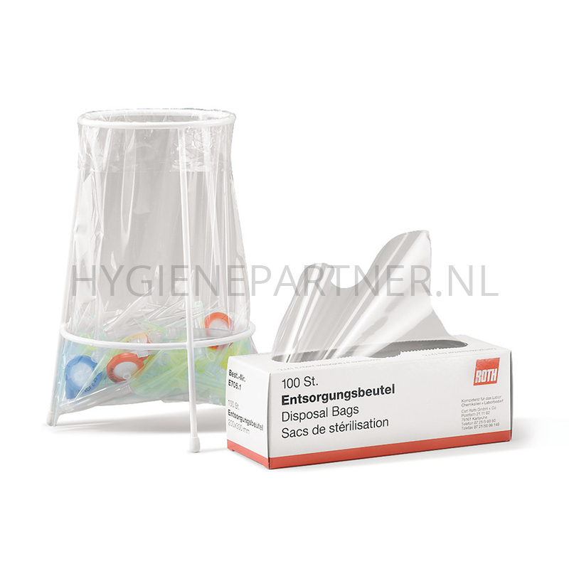 HC991076 Autoclaaf afvalzakken PP 300x200 mm 40 mu
