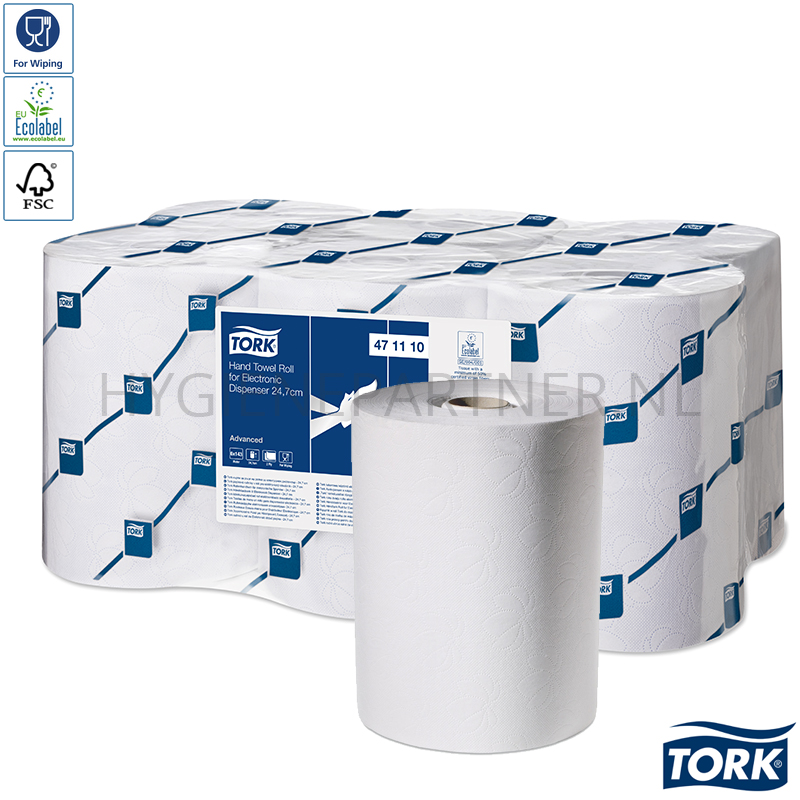 PA151022 Tork handdoekrol elektronische dispenser 2-laags H13 wit