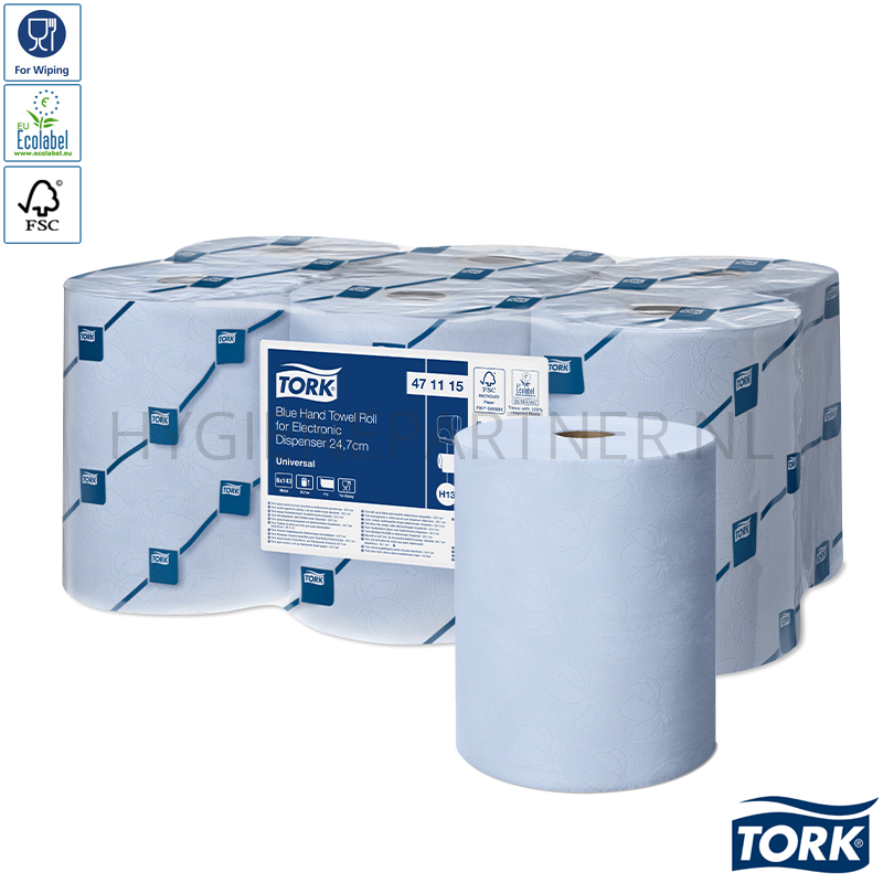 PA151024 Tork handdoekrol elektronische dispenser 1-laags H13 blauw