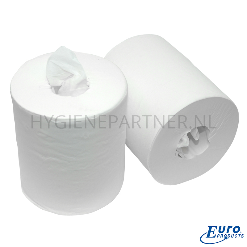 PA201014 Euro Products poetspapier midi coreless 1-laags cellulose 280 meter wit