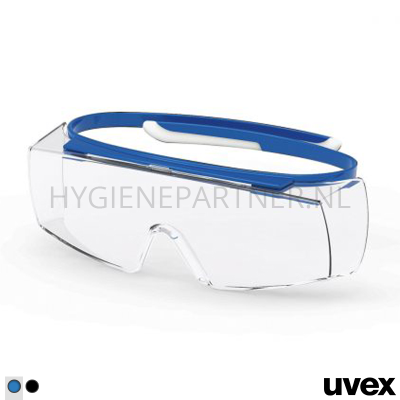 PB061005 Uvex Super OTG 9169065 overzetbril polycarbonaat helder blauw