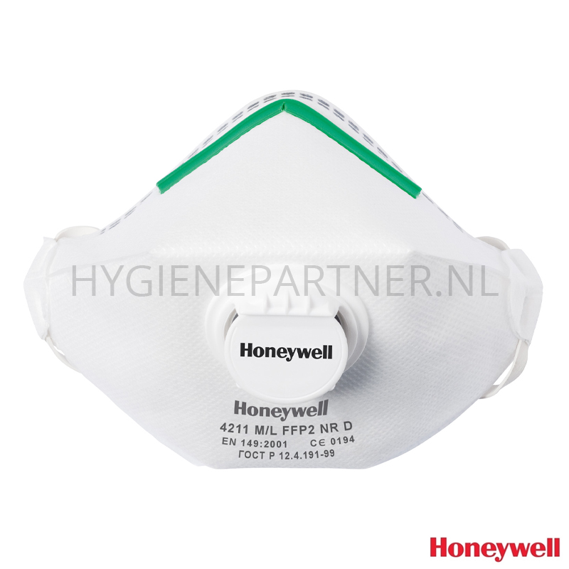 PB251056 Honeywell 4211 ML stofmasker vouw FFP2 NR D V met uitademventiel
