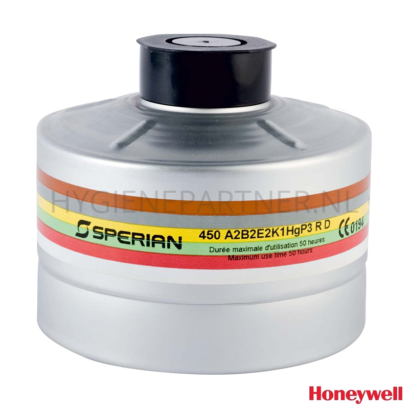 PB311032 Honeywell combifilter aluminium A2B2E2K2HgP3 R voor RD40 maskers