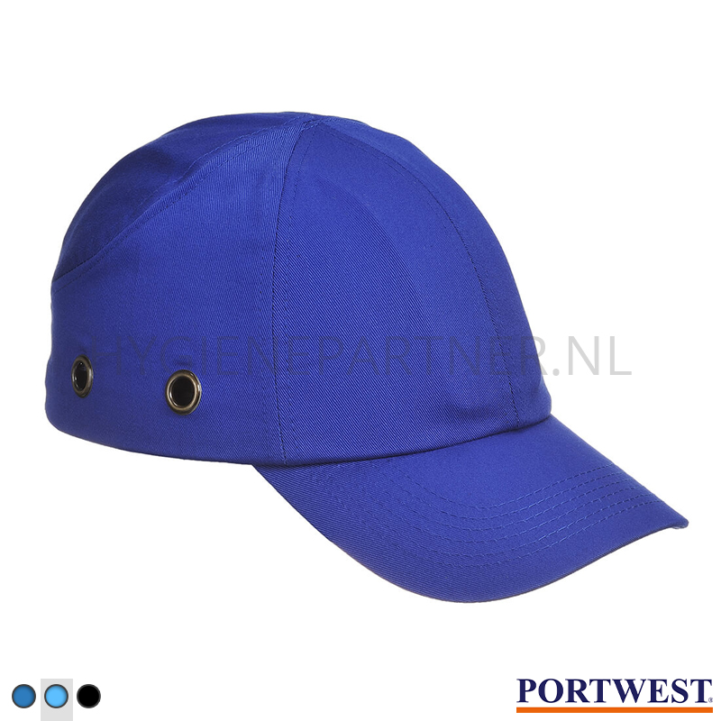 PB801041-32 Portwest PW59 stootpet ABS lange klep 70 mm korenblauw