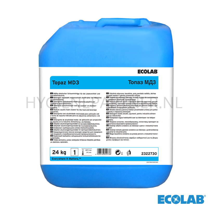 RD051099 Ecolab Topaz MD3 alkalisch reinigingsmiddel 24 kg (B)