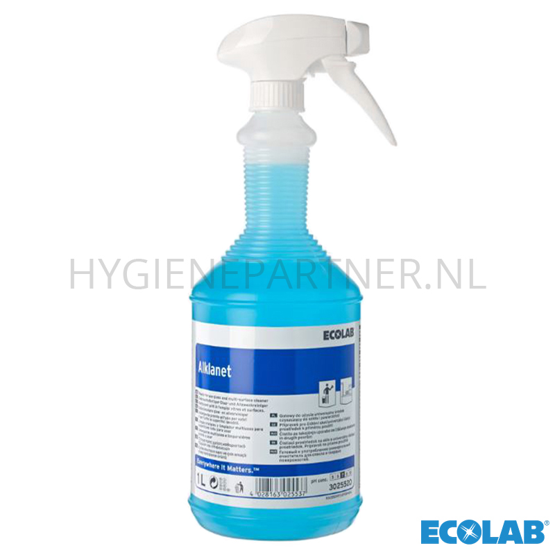 RD451003 Ecolab Alklanet professionele glas- en allesreiniger 12x1 liter