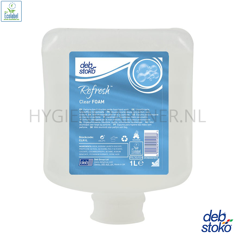 RD601340 DEB schuimzeep Refresh Clear Foam 47 ml