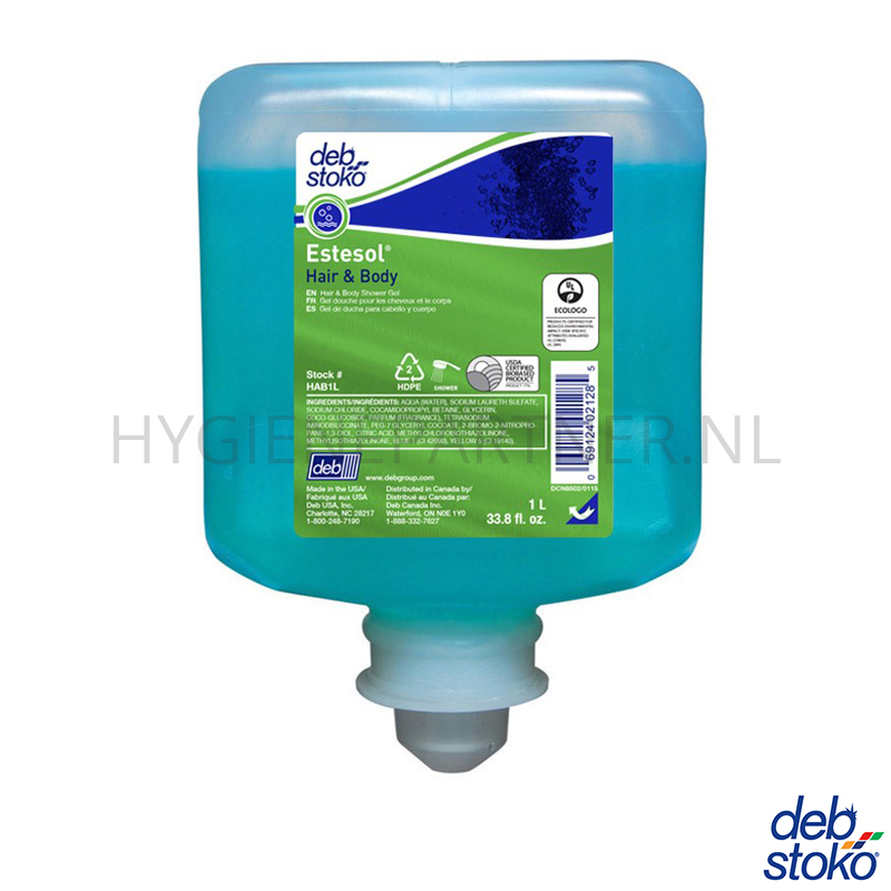 RD601148 Deb Estesol Hair & Body douchgel 1000 ml