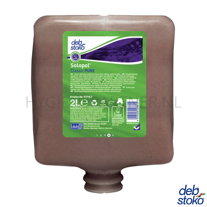 RD601149 Handreinigingspasta Deb Solopol Classic Pure 2000 ml