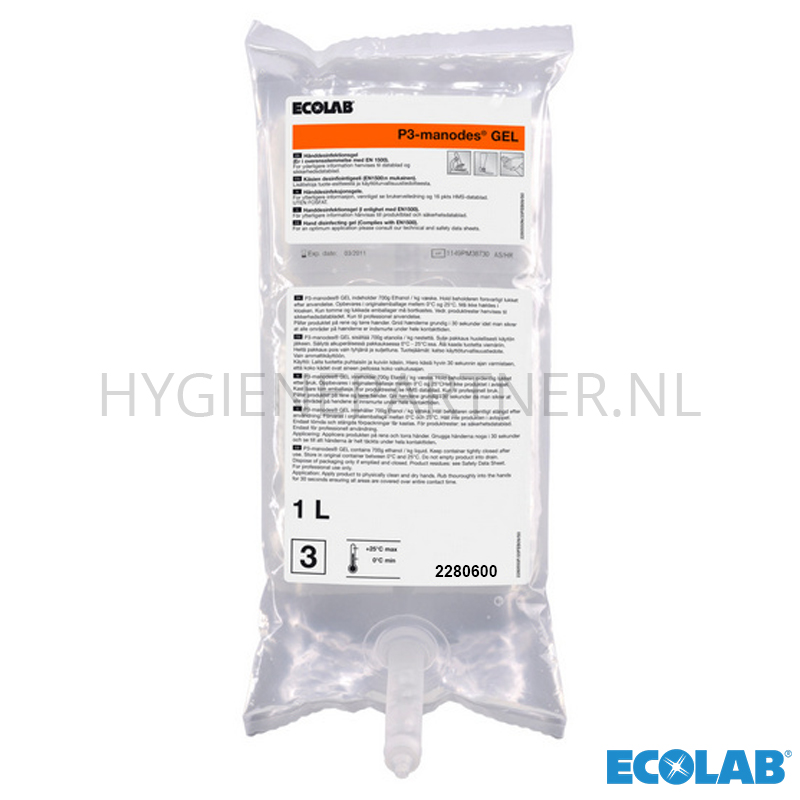 RD601213 Ecolab P3-manodes GEL (B) handdesinfectie 1 liter
