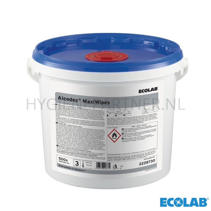 RD801050 Ecolab Alcodes MaxiWipes reinigings- en desinfectiedoekjes blauw (B)