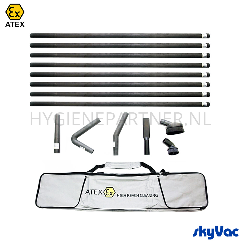RT421555 SkyVac Atex gecertificeerde zuigset zone 22 met draagtas 9 meter