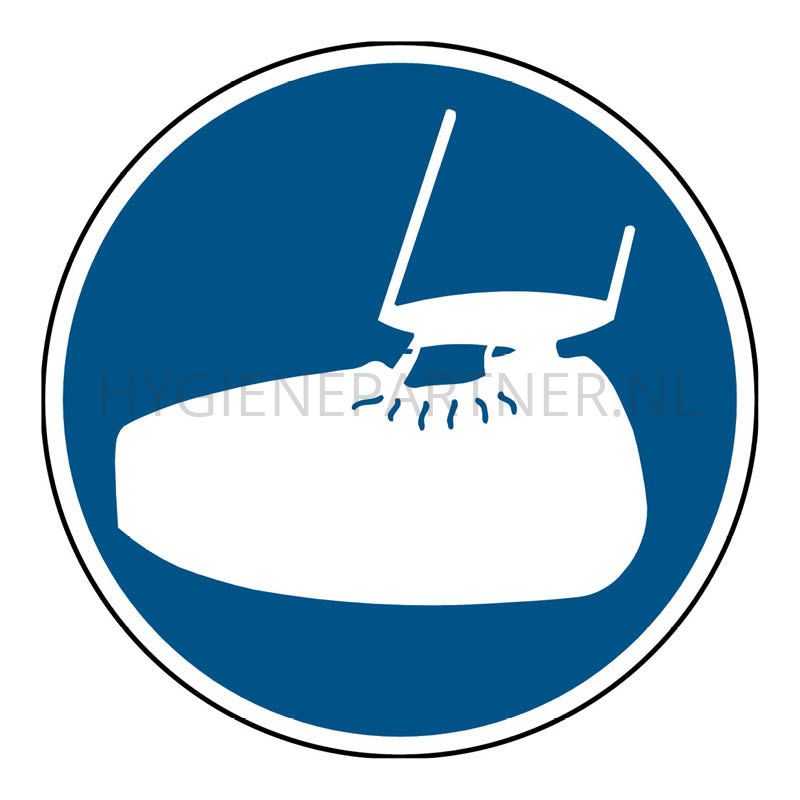 SB051029 Sticker voetafscherming verplicht PIC 280 rond