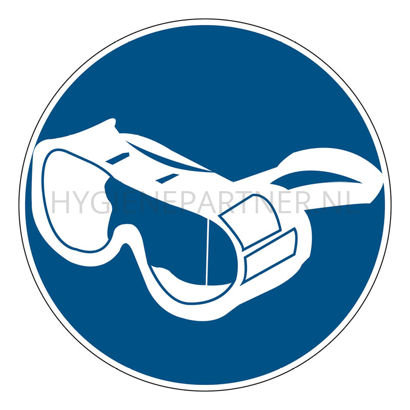 SB051094 Sticker ruimzichtbril verplicht PIC 1207 rond