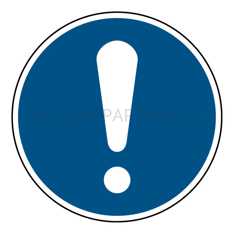 SB051565 Sticker algemeen gebod M001 rond