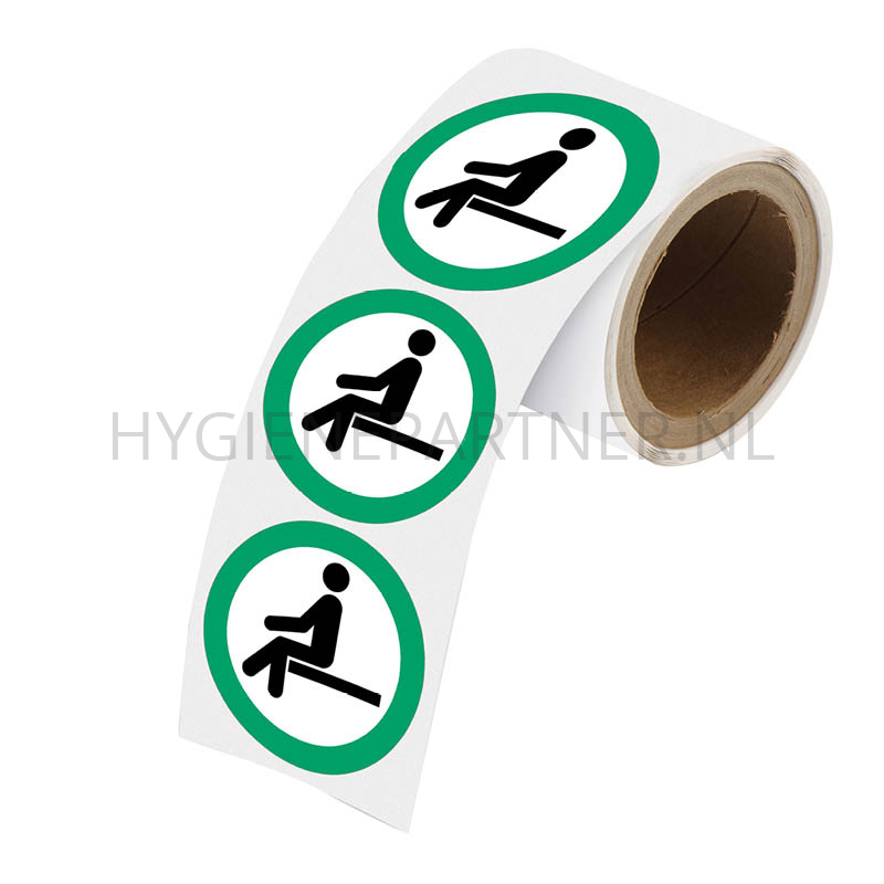 SB052095 Sticker hier zitten PIC925