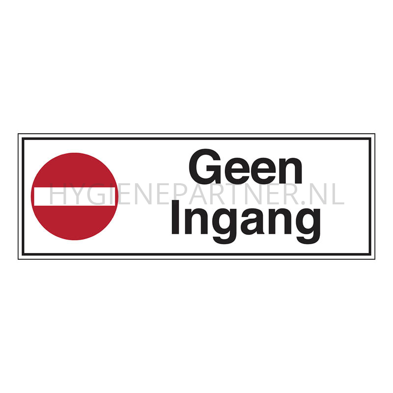 SB101233 Bord geen ingang STN 133 PP