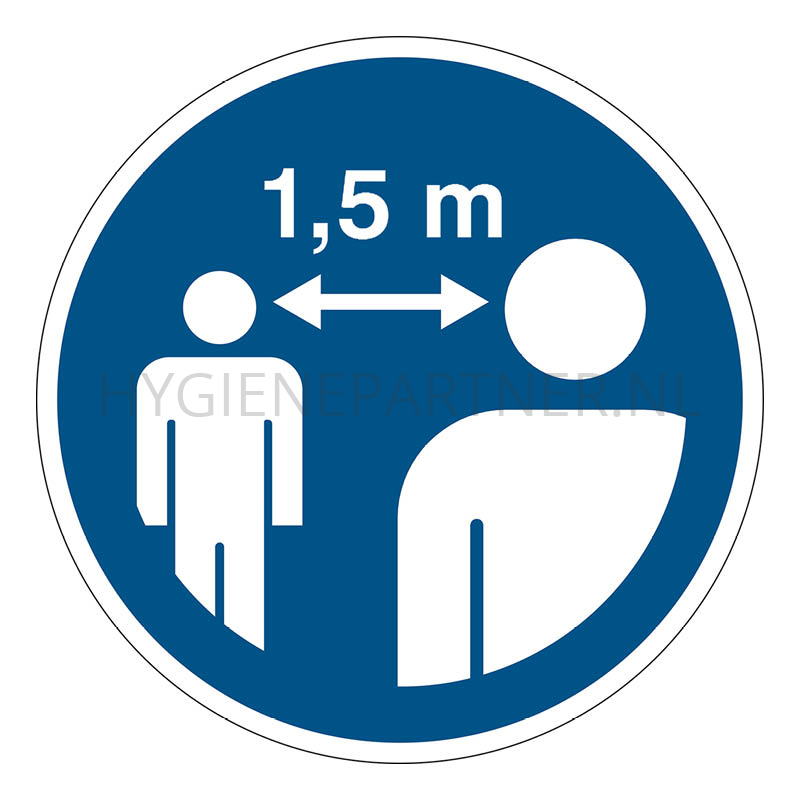 SB101954 Bord bewaar 1,5 meter afstand PIC926