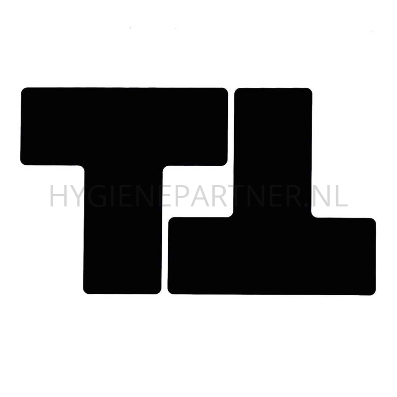 SB301069-90 Vloermarkering splitsingteken T Brady ToughStripe zwart