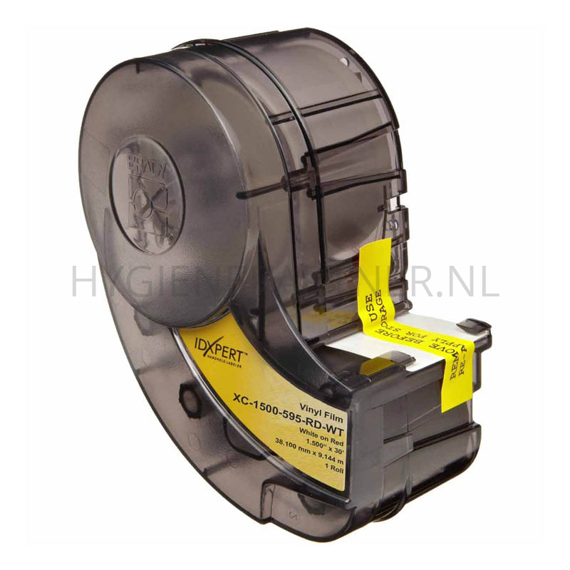 SB501030-40 Label Brady XC-1500-595-RD-WT 38,10 mm wit op rood