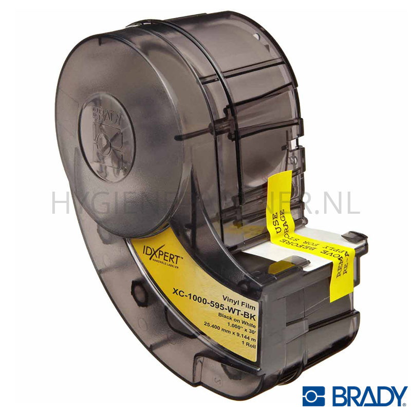 SB501031-70 Label XC-1000-595-OR-BK 25,4 mm zwart op oranje