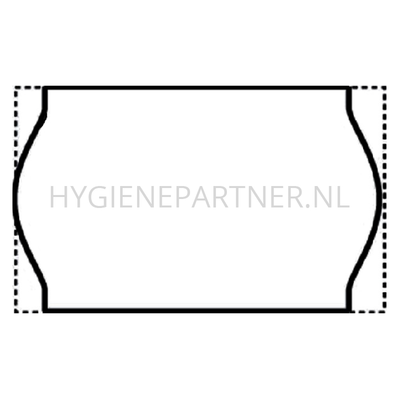 SB501169-50 Prijsetiket permanent 26x16 mm wit