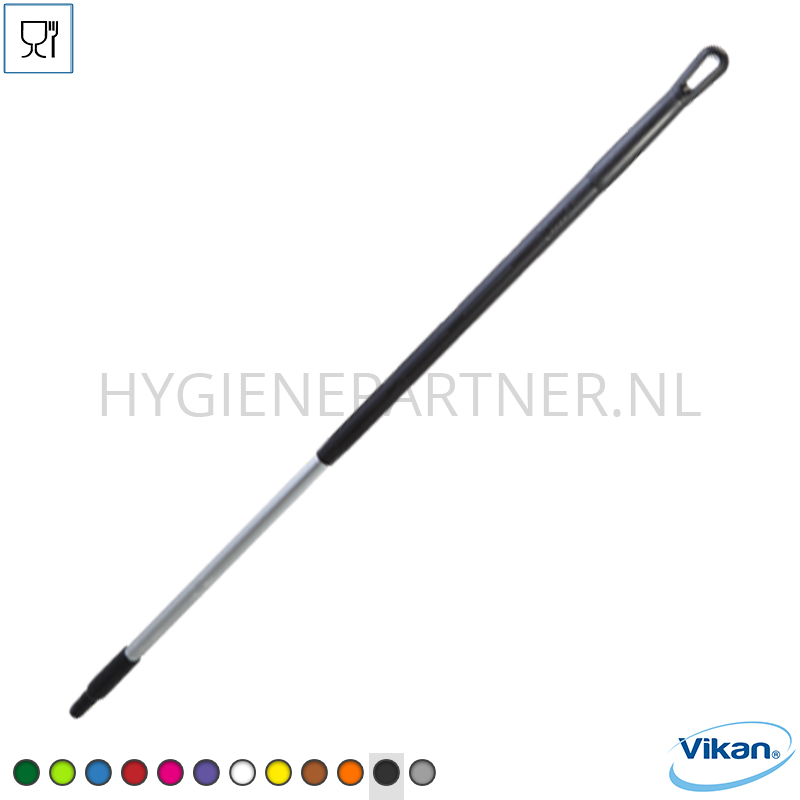 VK051010-90 Vikan 29359 steel aluminium ergonomisch 1310 mm zwart